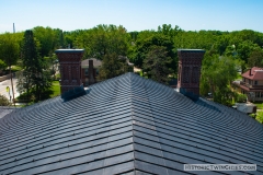 View of the roof from the dome of the Historic Washington County Courthouse - Stillwater, MN