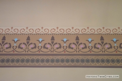 Stenciling in the second floor courtroom of the Historic Washington County Courthouse - Stillwater, MN
