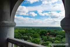 View facing south from the observation deck of the Witch's Hat Water Tower in the Prospect Park neighborhood of Minneapolis