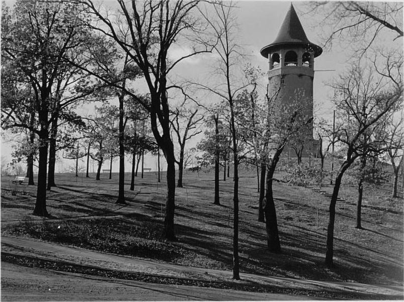 Prospect park Water Tower circa 1936