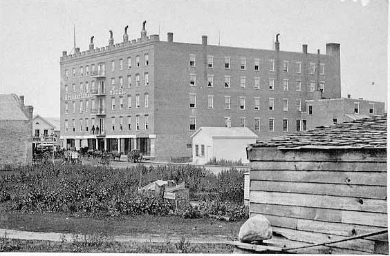 The International Hotel in St. Paul circa 1856 (MHS)